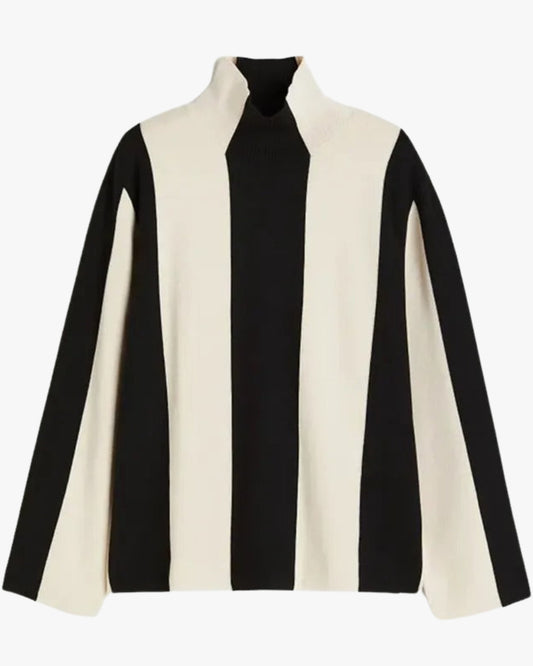 VERTICAL STRIPED SWEATER