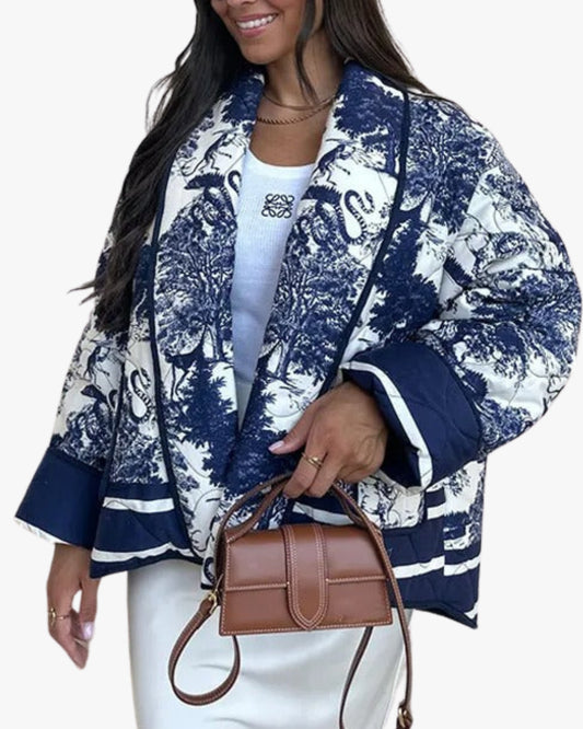 JAPANDI JACKET WITH PRINT