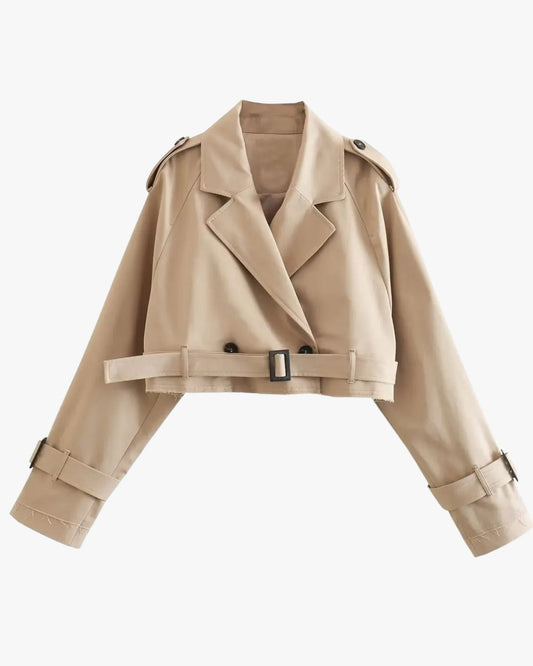 CROPPED TRENCHCOAT