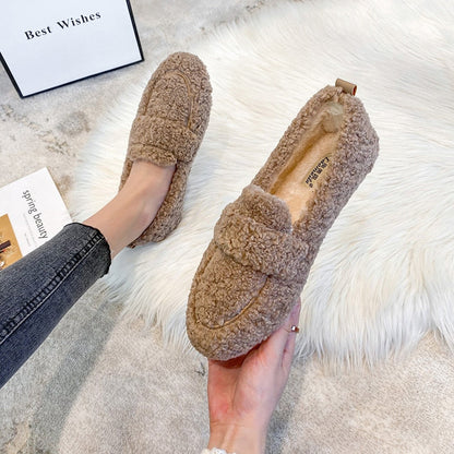 Mia | Plüsch-Slipper-Schuhe