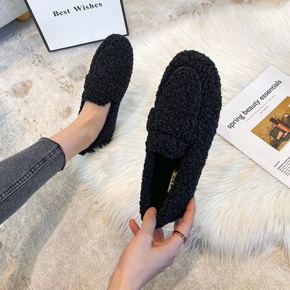 Mia | Plüsch-Slipper-Schuhe