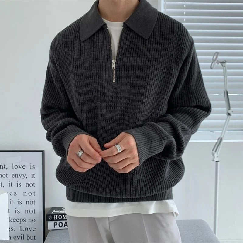 CLINT HALFZIP SWEATER