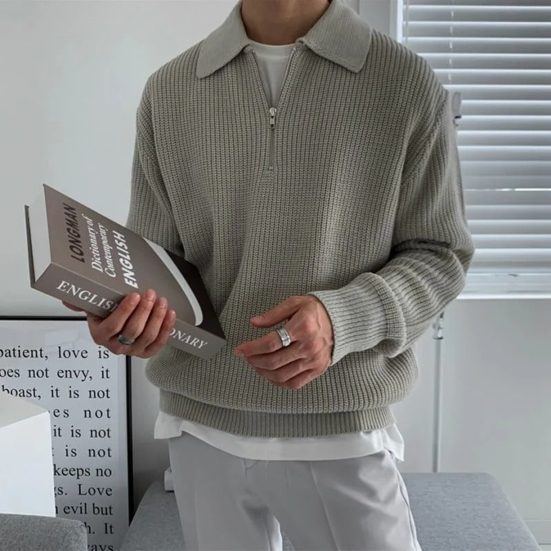 CLINT HALFZIP SWEATER